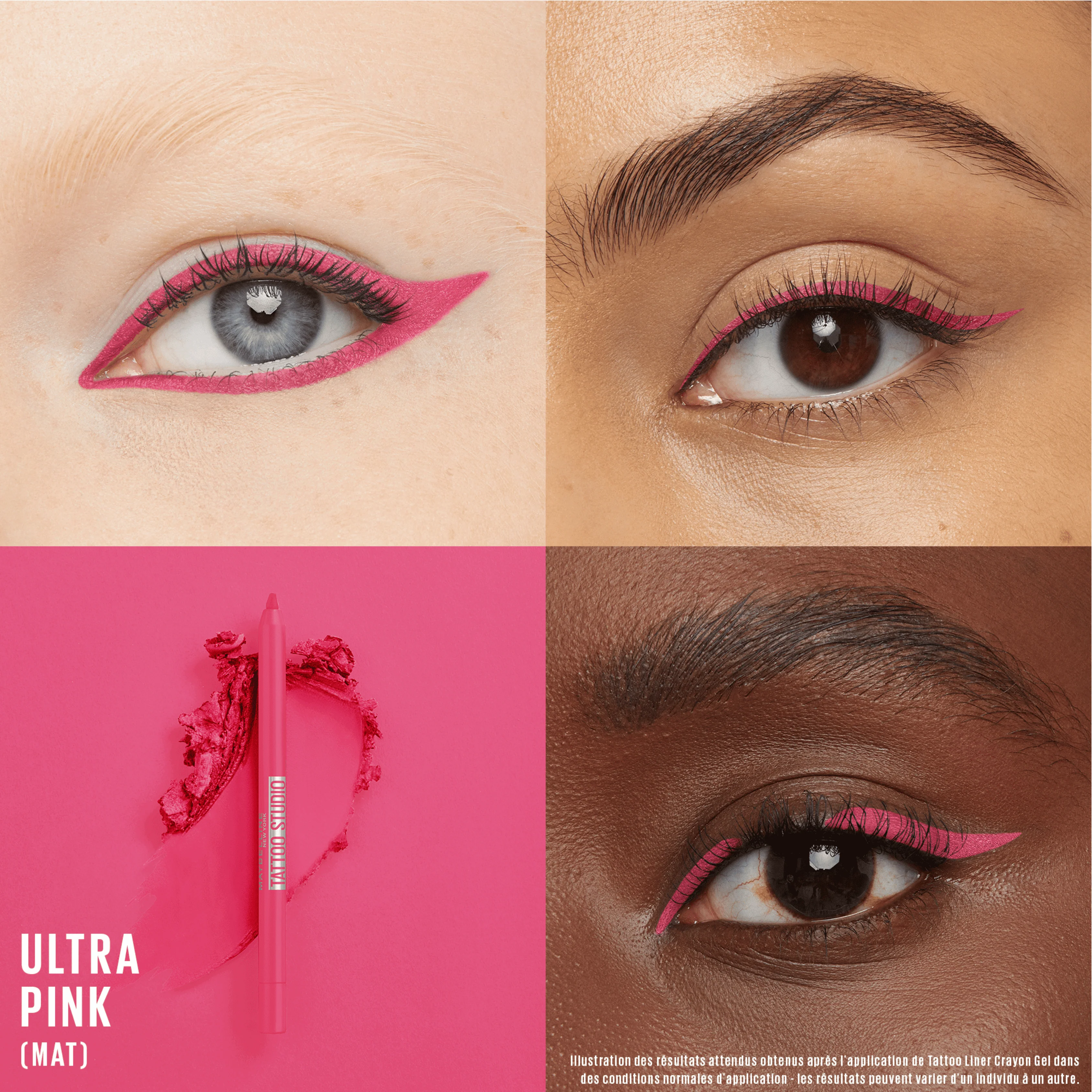 Maybelline TATTOO STUDIO SHARPENABLE GEL PENCIL ultra pink - Image 3