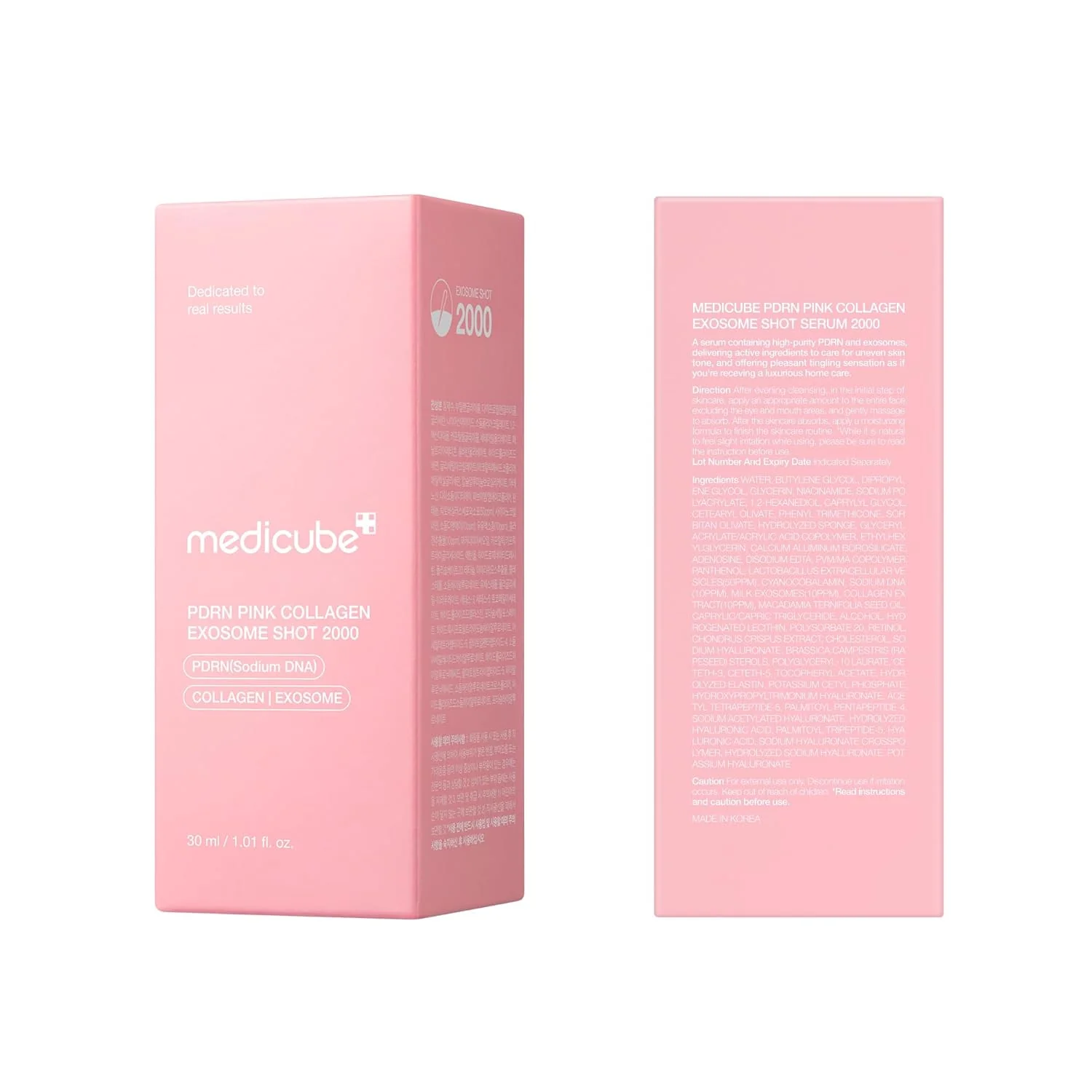 Medicube PDRN Pink Collagen Exosome Shot Serum 2000 30ML - Image 2