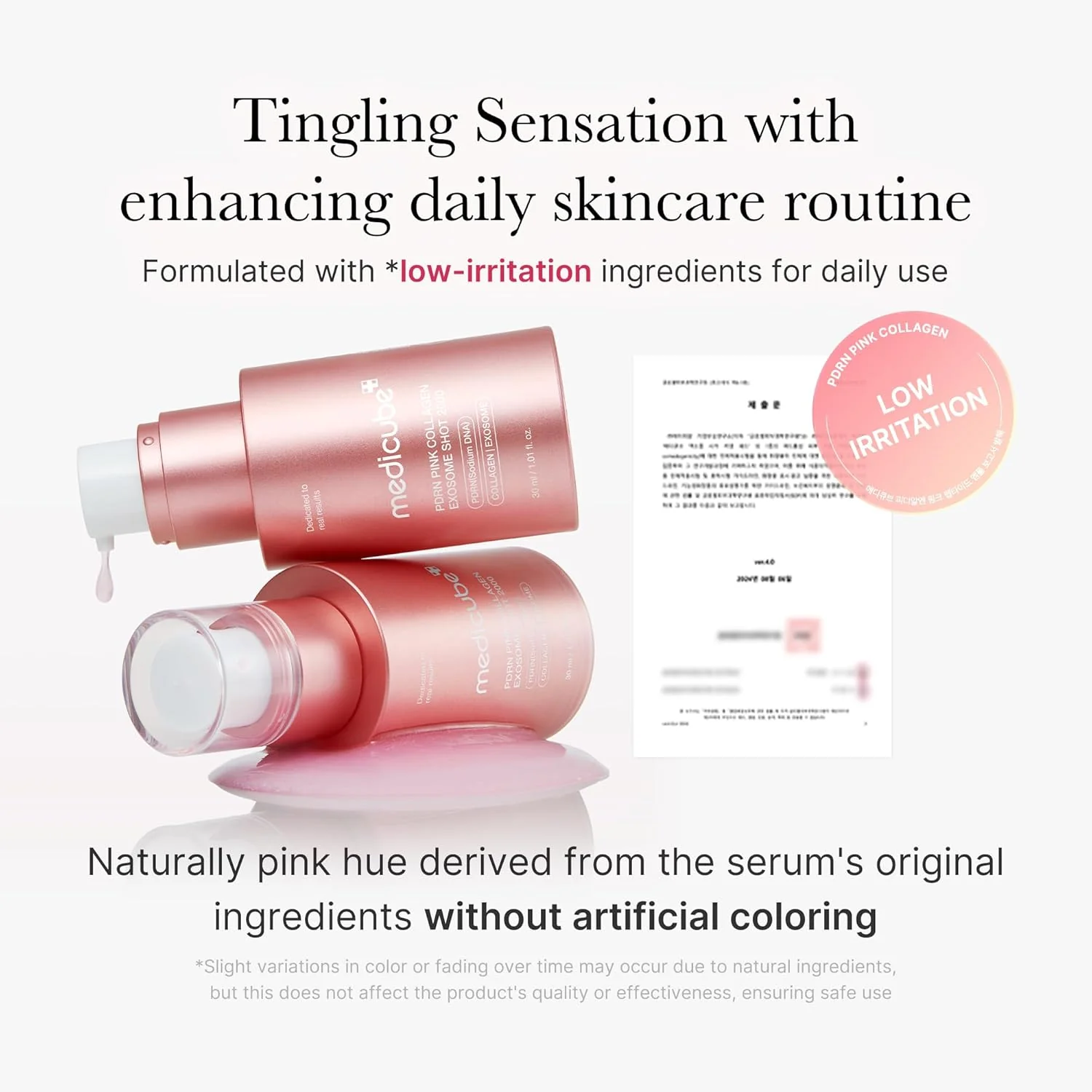 Medicube PDRN Pink Collagen Exosome Shot Serum 2000 30ML - Image 4