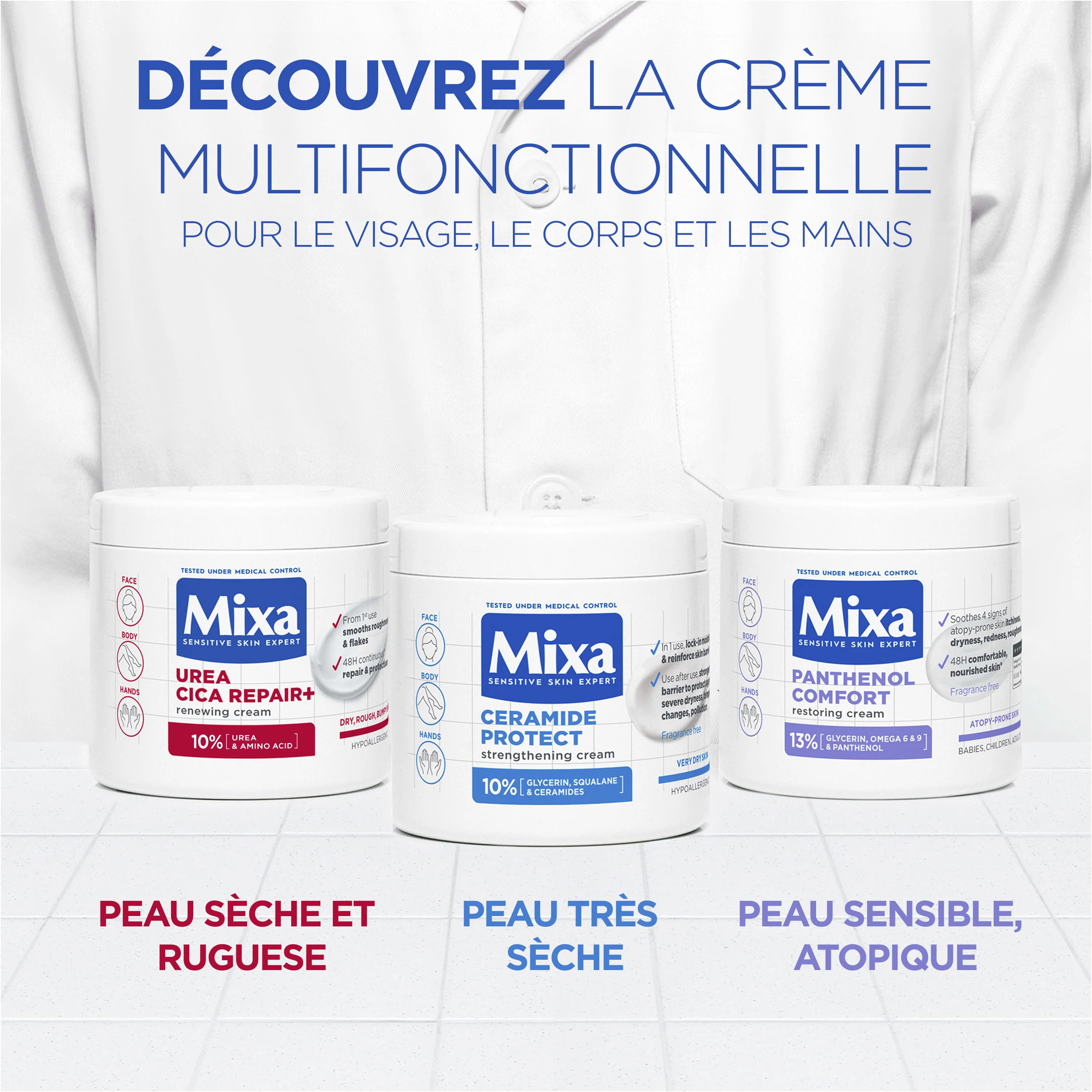 Mixa CRÈME CICA RÉPARATION RÉPARATRICE LISSANTE 400ML - Image 6