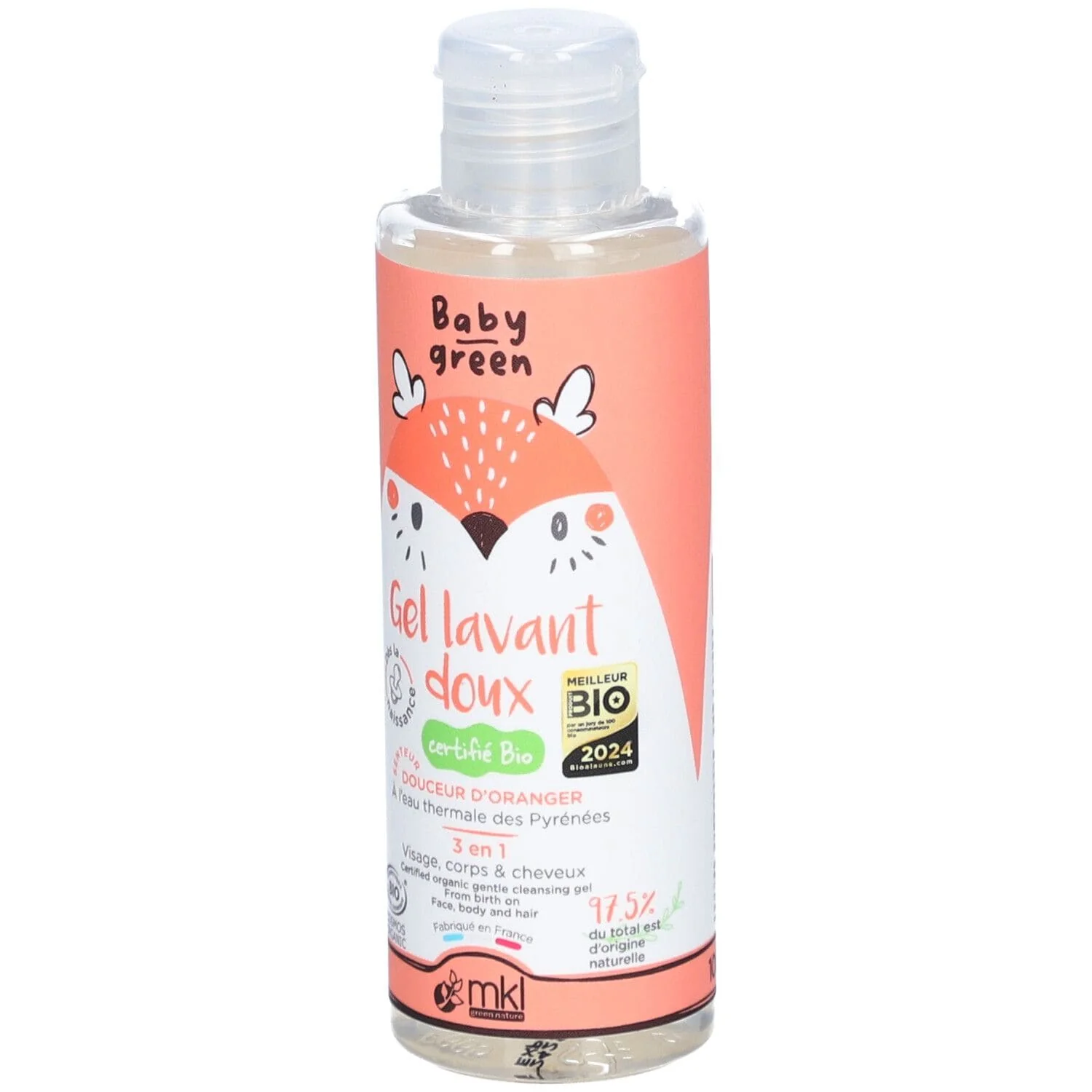 MKL BABY GREEN GEL LAVANT DOUX 100 ML - Image 2