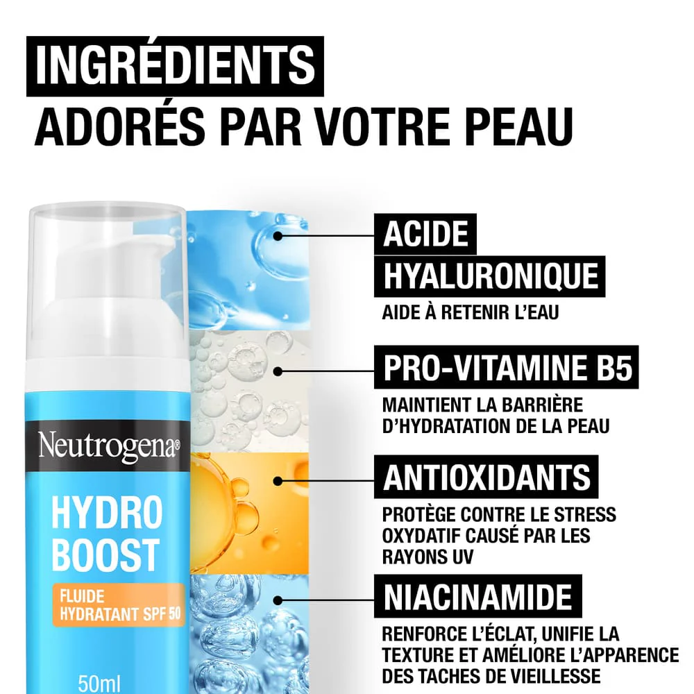Neutrogena Fluide Hydratant Hydro Boost SPF 50, 50 ml - Image 3