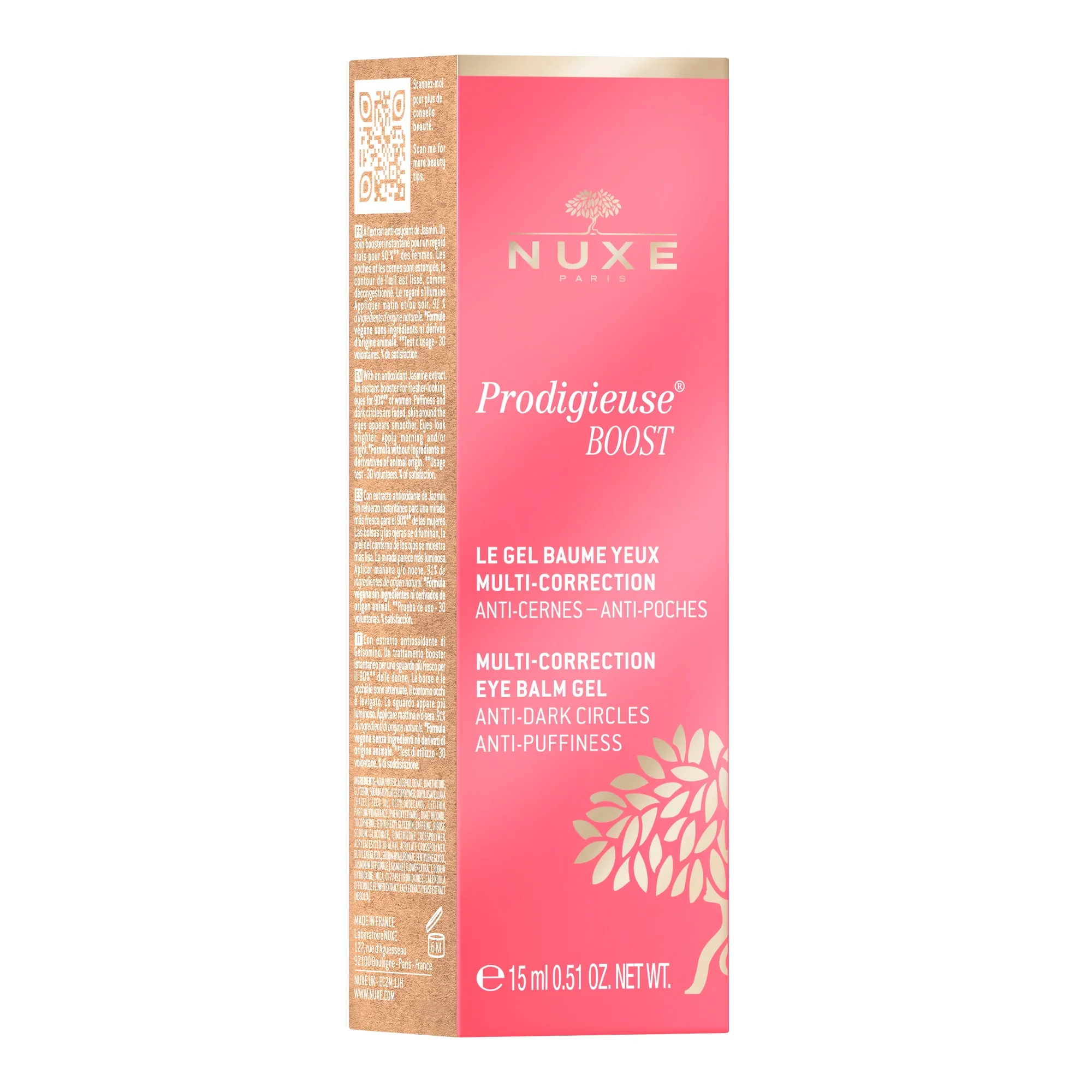 NUXE CRÈME PRODIGIEUSE BOOST-Gel Baume Yeux Multi-Correction  15 ml - Image 2