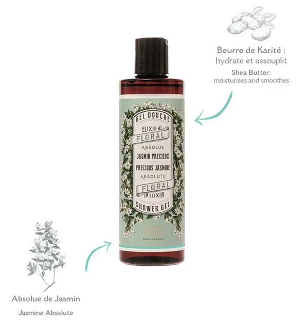 PANIER DES SENS GEL DOUCHE HUILE ESSENTIELLE JASMIN PRECIEUX 250 ML - Image 2
