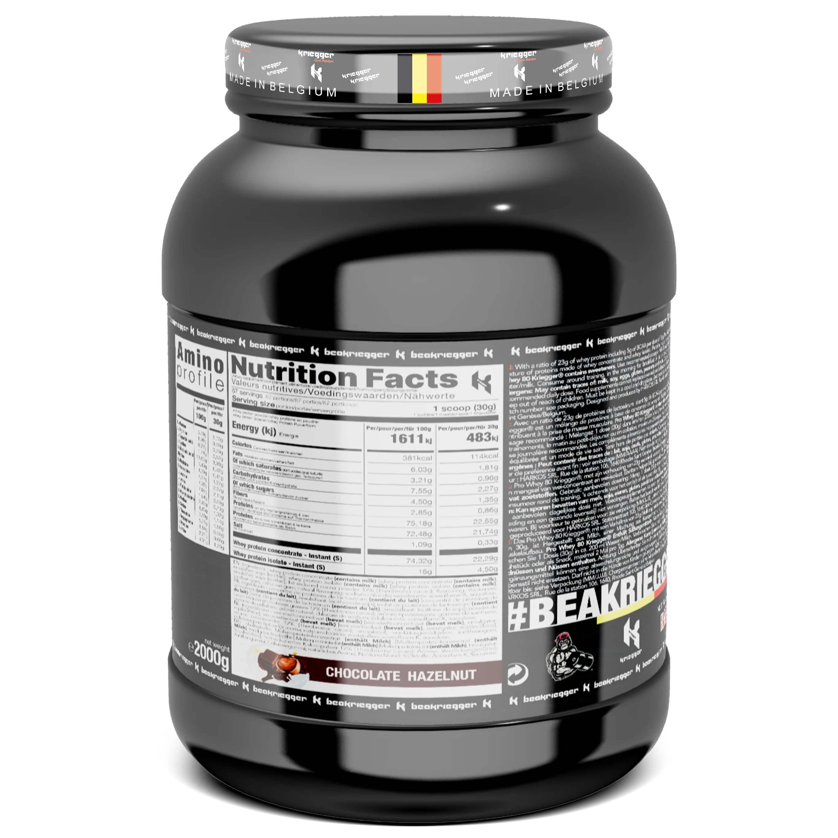 Kriegger PRO WHEY PROTEIN 2000G - Image 4