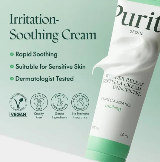 PuritoWonder Releaf Centella Cream Unscented 50ml - Image 2