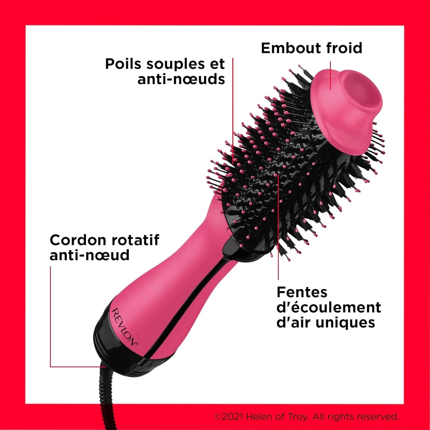 Revlon One-Step hair dryer and Volumiser 2-in-1 Pink Edition - Image 2