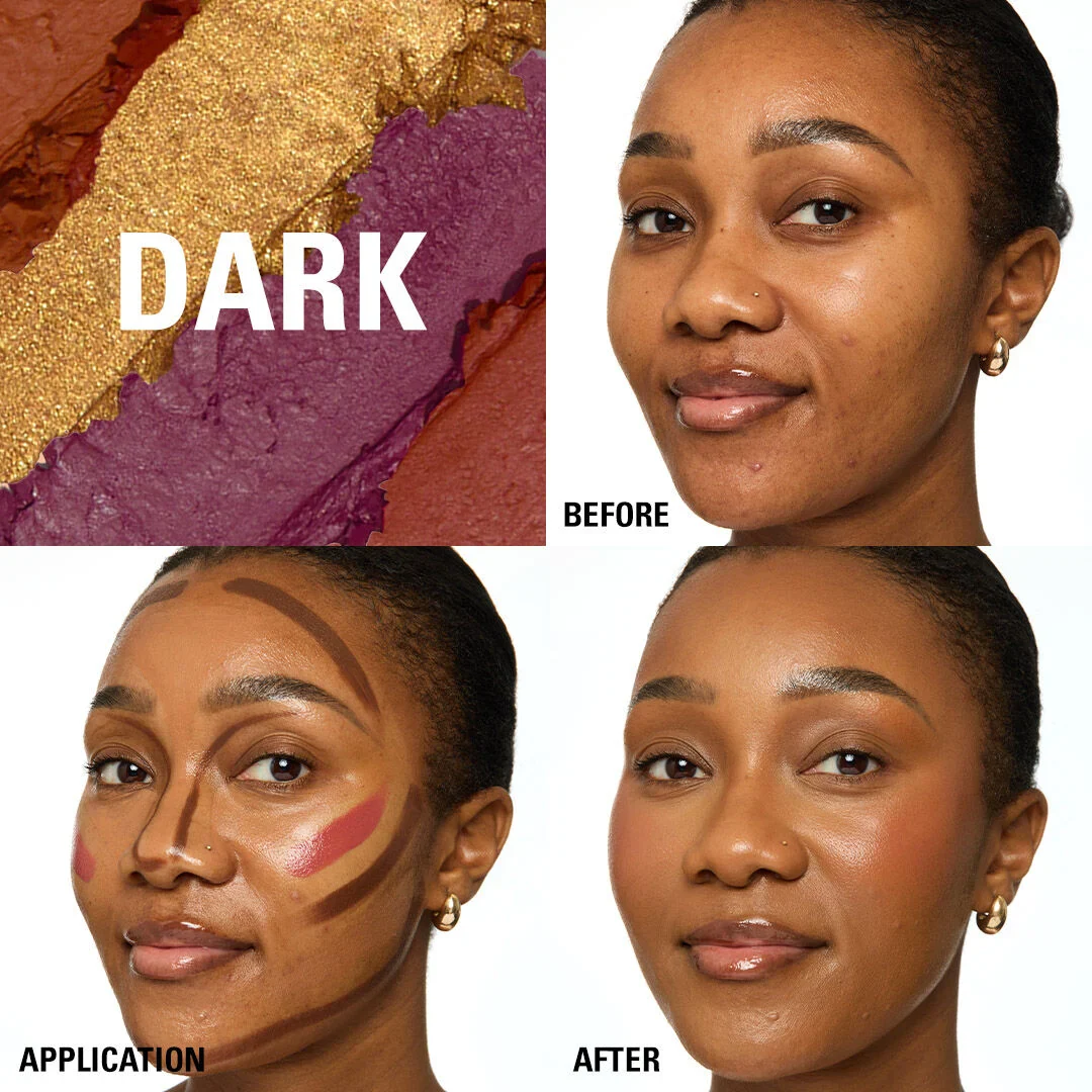 Revolution Everything Base Face Icon Complexion Palette Dark - Image 6