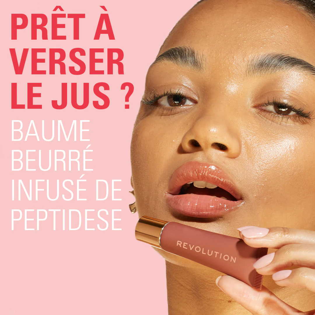 Revolution Juicy Peptide Lip Balm Nude Latte - Image 6