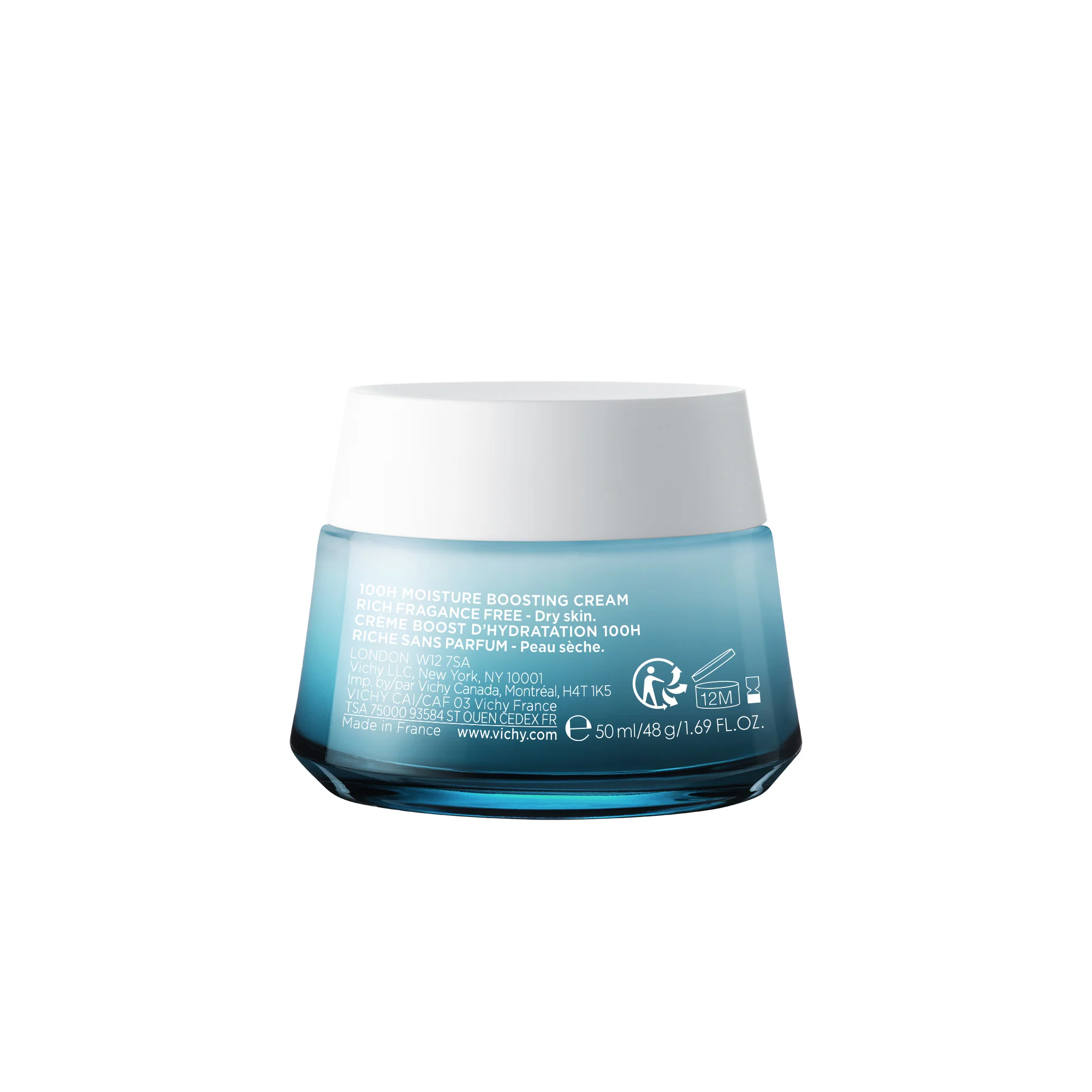 VICHY MINÉRAL 89  CRÈME RICHE BOOST D’HYDRATATION 100H SANS PARFUM - Image 4