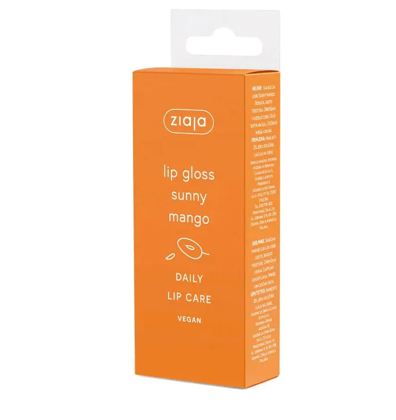 Ziaja Sunny Mango Lip Gloss 12ml - Image 2